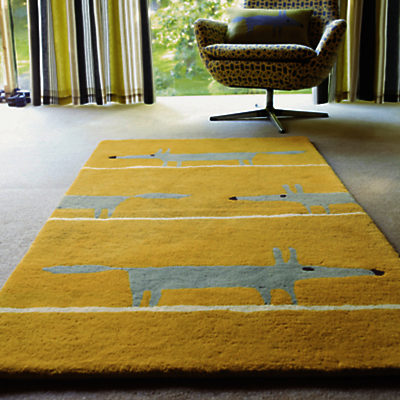 Scion Mr Fox Rug, Yellow Scion Mr Fox Rug, Yellow